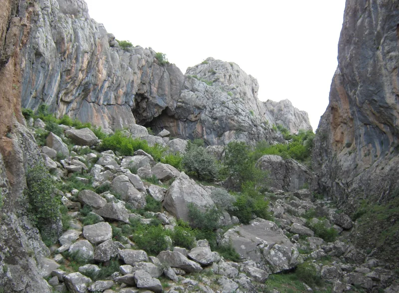 Dicle Tüneli — Dicle Nehri'nin kaynağında bulunan Asur kabartmaları